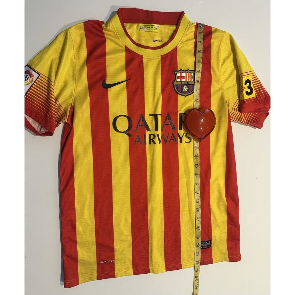 FC Barcelona Neymar Jr #11 Soccer Jersey Size Men’s Sz Large #3 On Sleeve 2013 - Picture 3 of 12